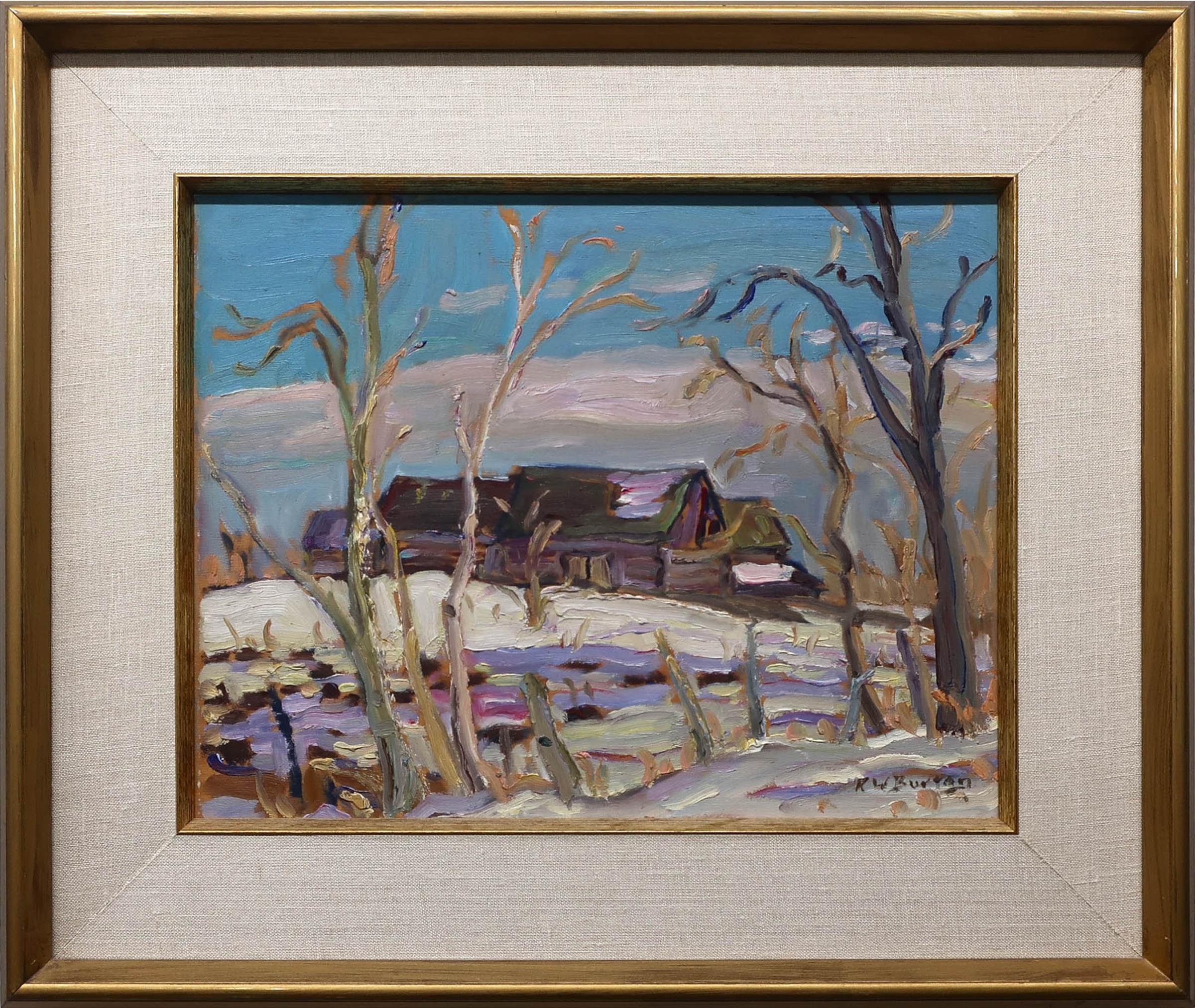 Ralph Wallace Burton (1905-1983) - Barns Near Richmond, Ont.