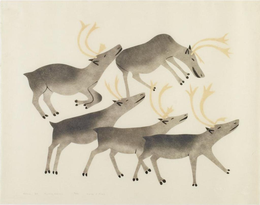 Helen Mabel Nigiyok Kalvak (1901-1984) - Running Caribou