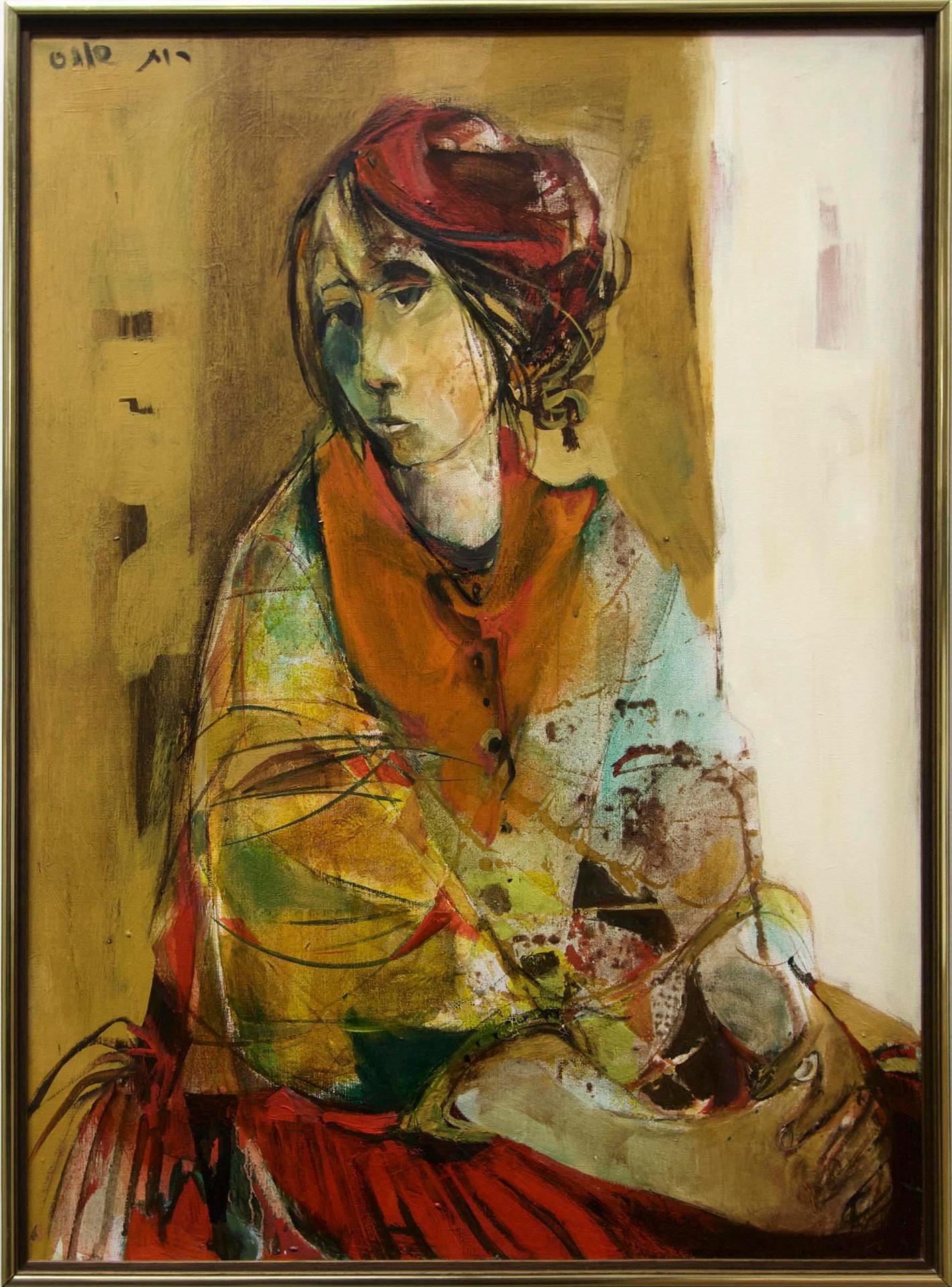 Ruth Schloss - Untitled (Seated Woman)