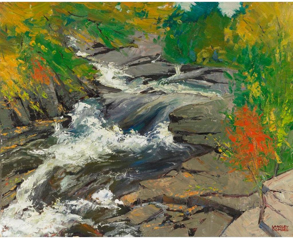 Langley Thomas Donges (1901-1992) - Raggedy Shutes, Algonquin Park, Ont.