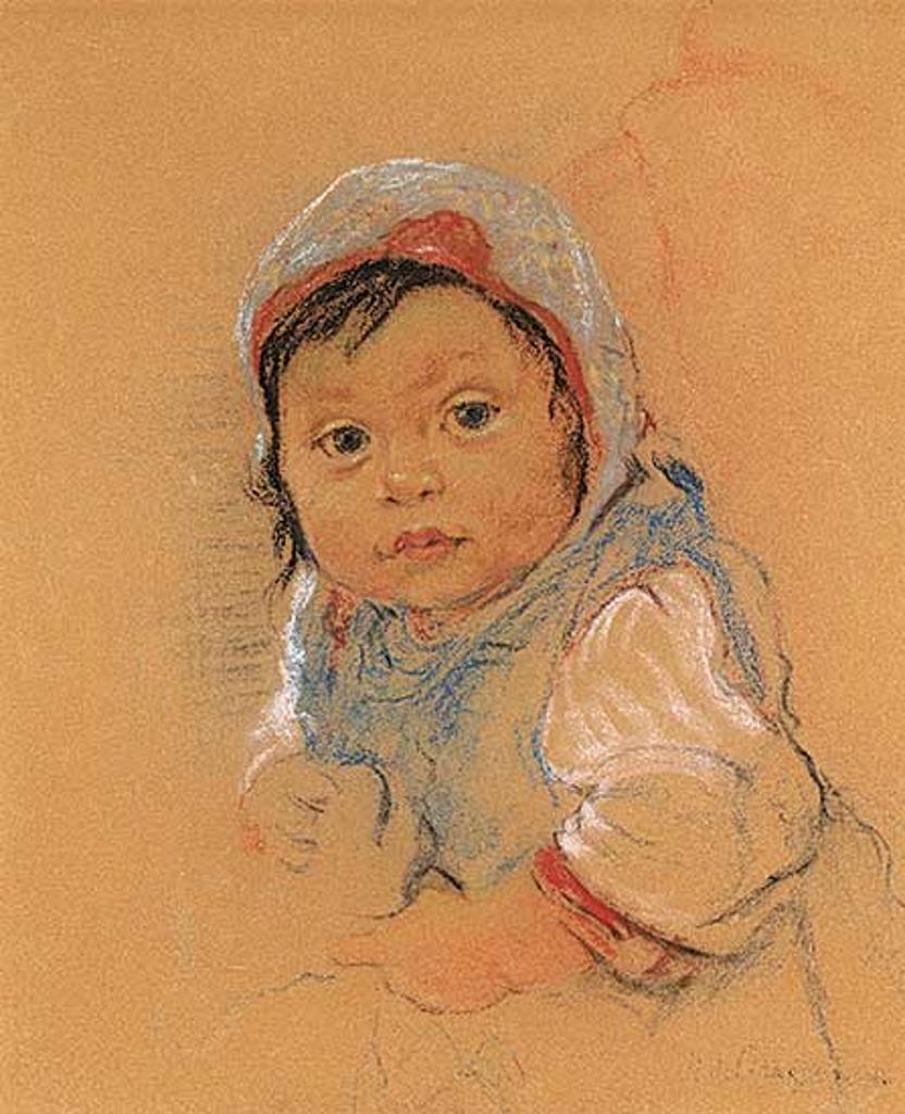 Nicholas (Nickola) de Grandmaison (1892-1978) - Untitled - Young Child with Bonnet