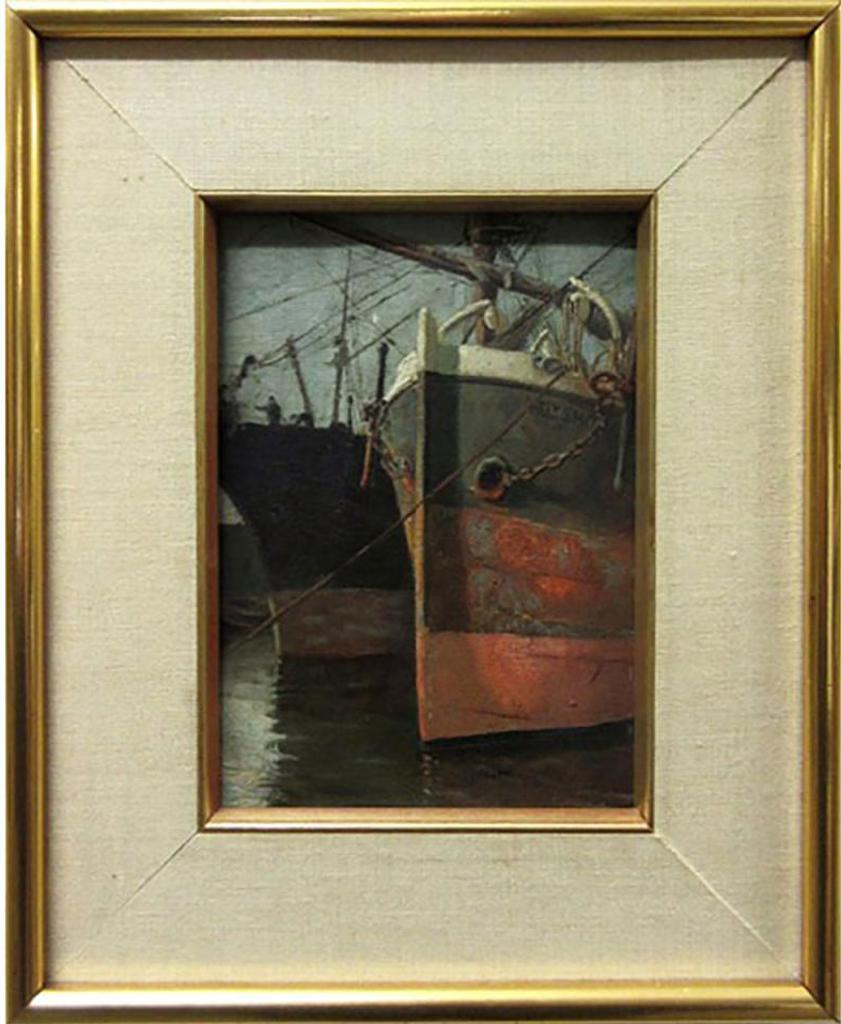 Hely Augustus Morton Smith (1862-1941) - Docked Cargo Ships