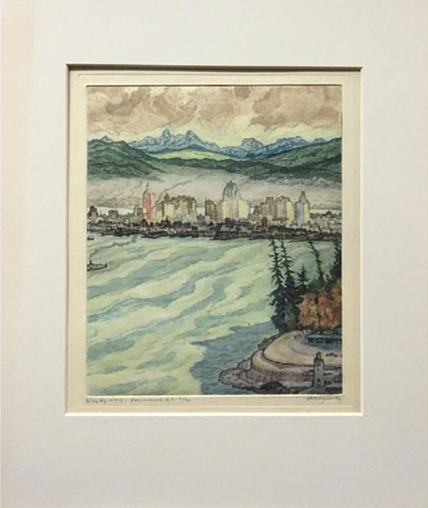 Nicholas Hornyansky (1896-1965) - Windy Day, Vancouver, B.C.