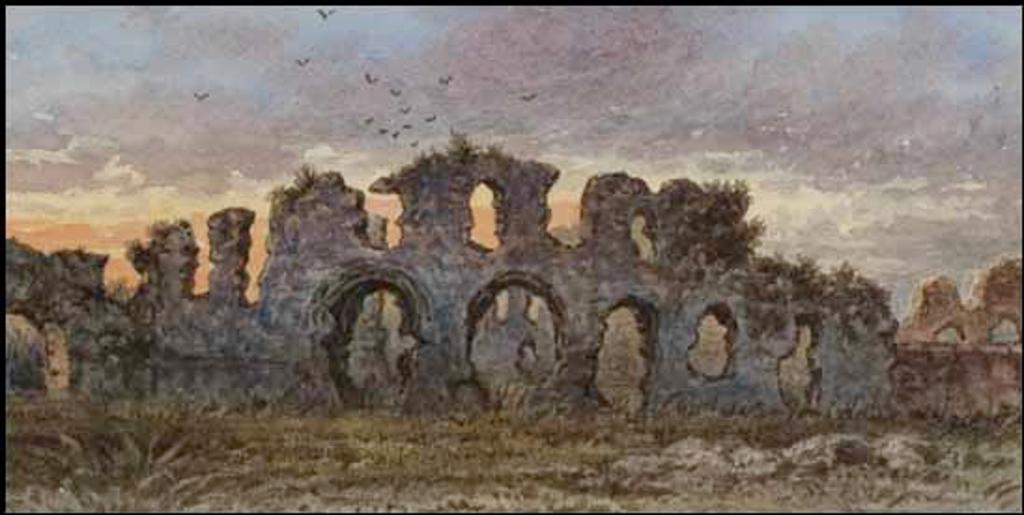 Frederick Arthur Verner (1836-1928) - Ruins at Sunset