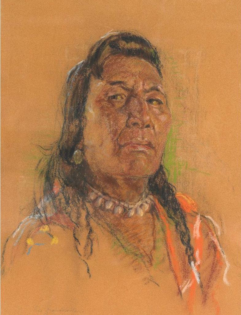 Nickola de Grandmaison (1938) - Portrait Of An Indian Brave