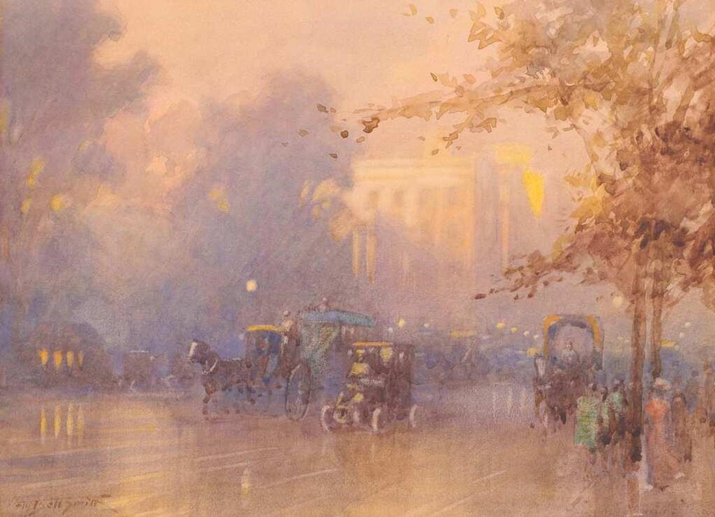 Frederic Martlett Bell-Smith (1846-1923) - Hyde Park Corner, Evening After Rain