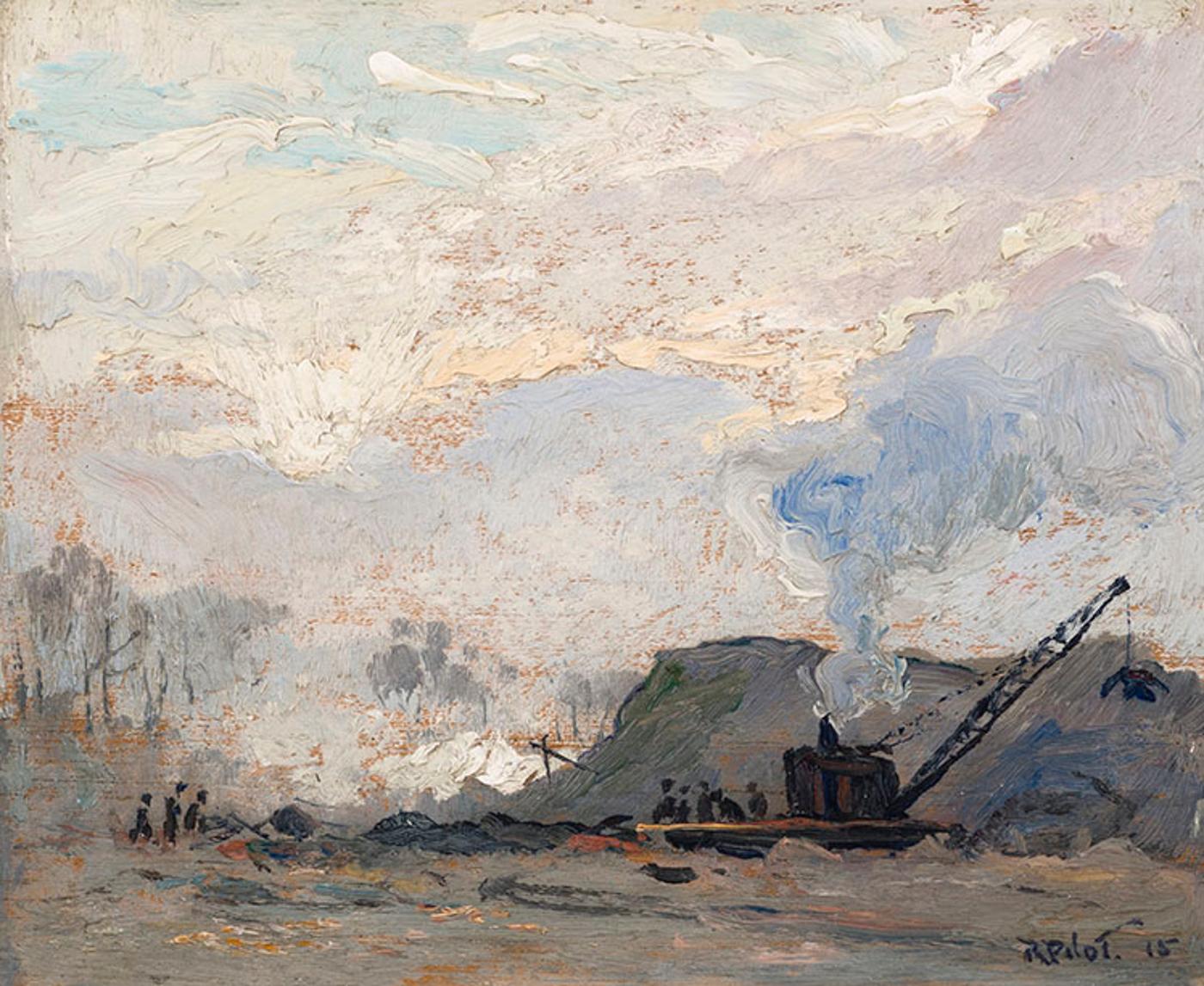 Robert Wakeham Pilot (1898-1967) - The Crane, Sunset