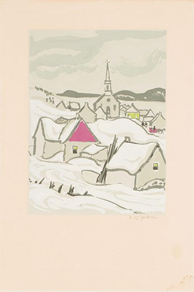 Alexander Young (A. Y.) Jackson (1882-1974) - Quebec Village in Winter
