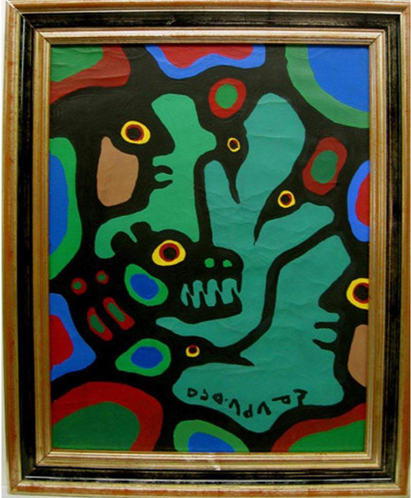Norval H. Morrisseau (1931-2007) - Shaman With Birds And Bear