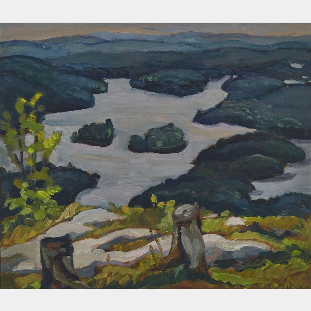Nora Frances Elisabeth Collyer (1898-1979) - Sixteen Island Lake, P.Q. From Savage’S Mountain, 1945