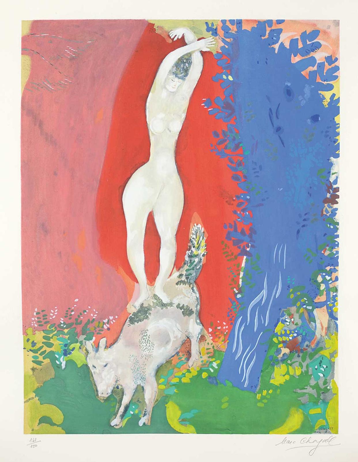 Marc Chagall (1887-1985) - Femme de Cirque [Circus Woman]  #148/150