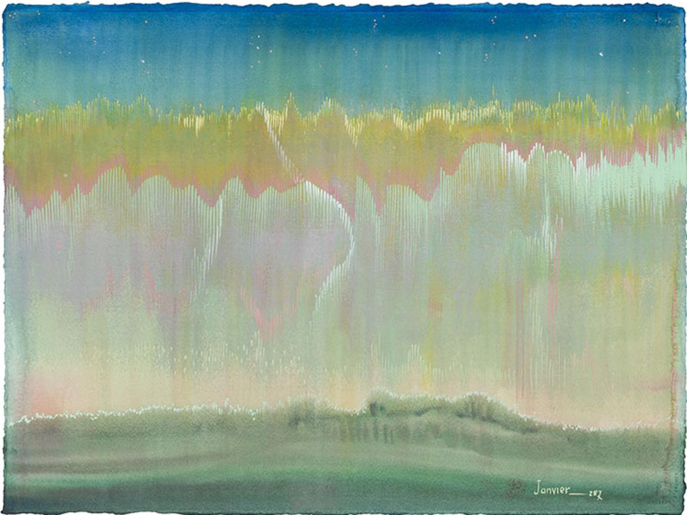 Alex Simeon Janvier (1935-2024) - Along the Peace