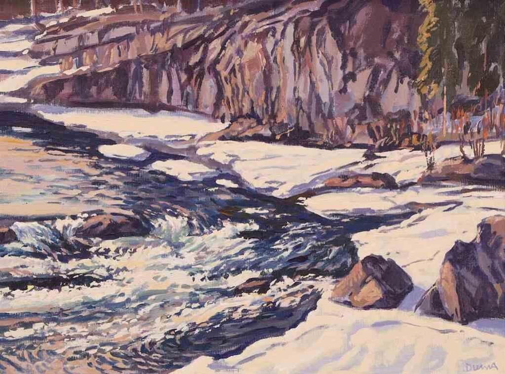 William (Bill) Duma (1936) - Above Elbow Falls; 1981