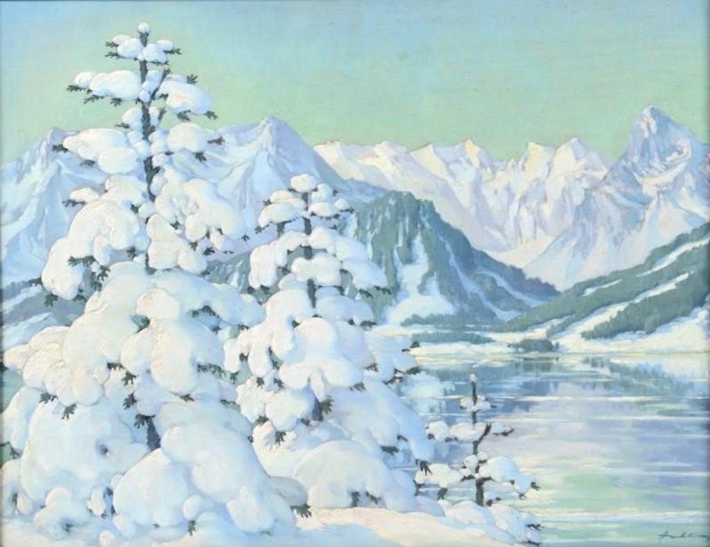 Matthias Holl (1894-1927) - Apline Winter Scene