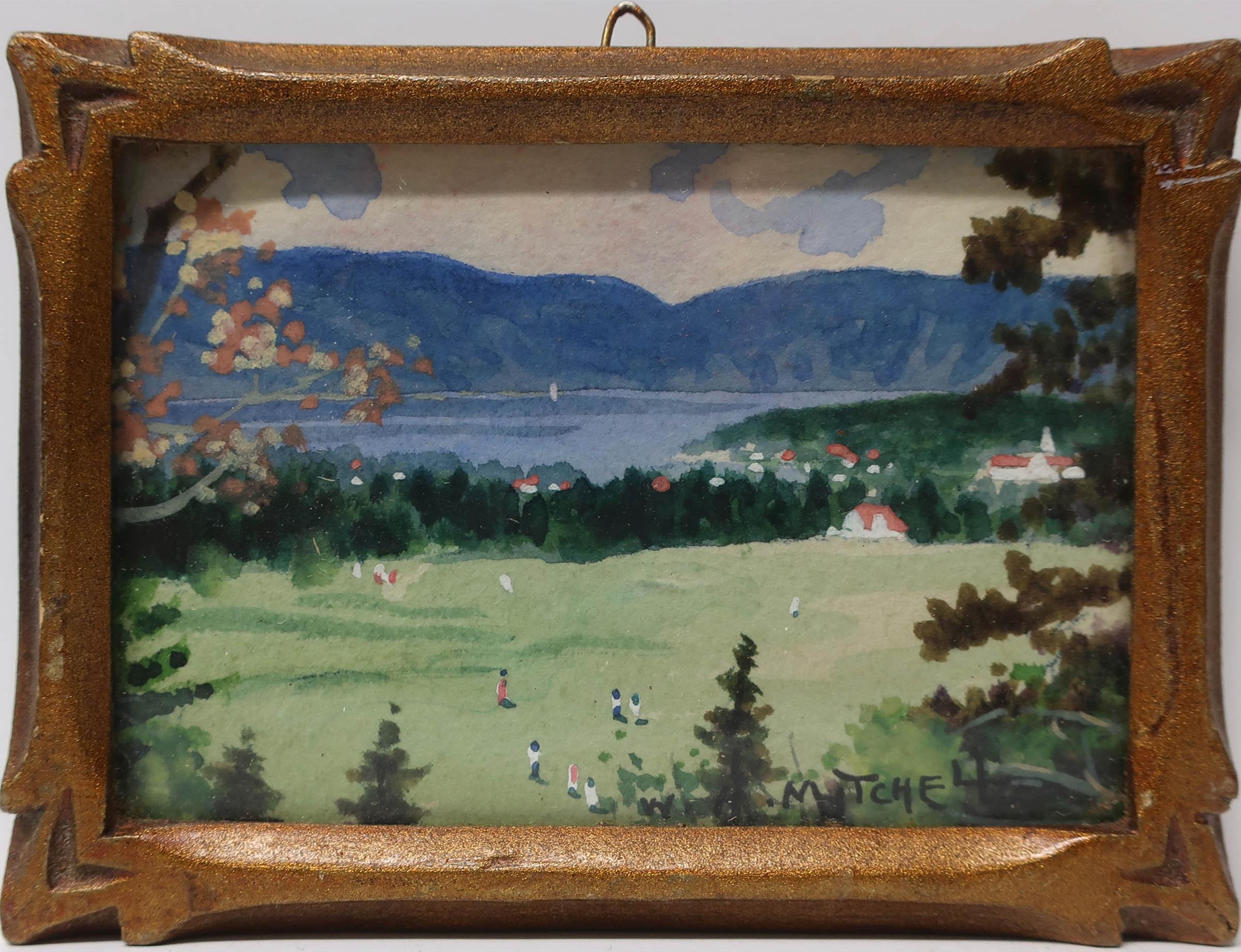 Willard Morse Mitchell (1879-1955) - View Of The Sporty Nine-Hole Golf Course At Historic Tadoussac, P.Q. Canada