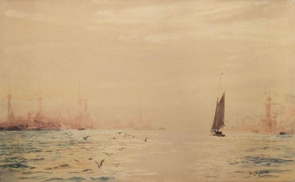 William Lionel Wyllie (1851-1931) - Portsmouth Harbour