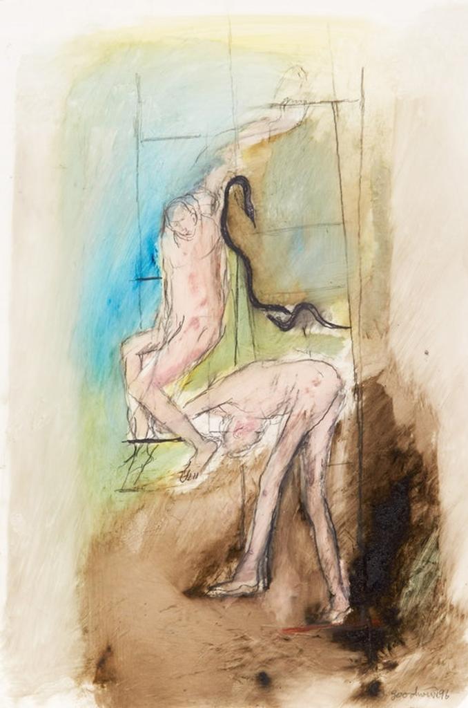Betty Roodish Goodwin (1923-2008) - Untitled (Figure/Ladder Series) VII