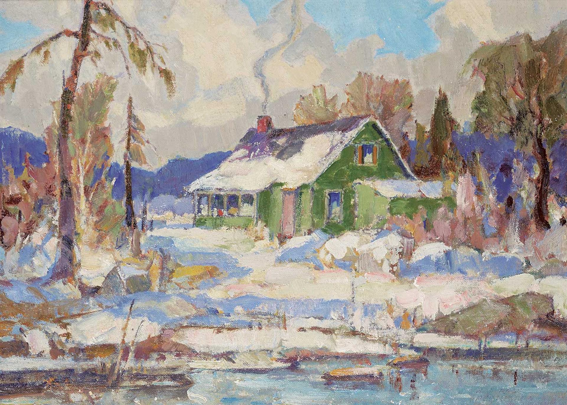 Hal Ross Perrigard (1891-1960) - Shoreline - Eastern Township Stream