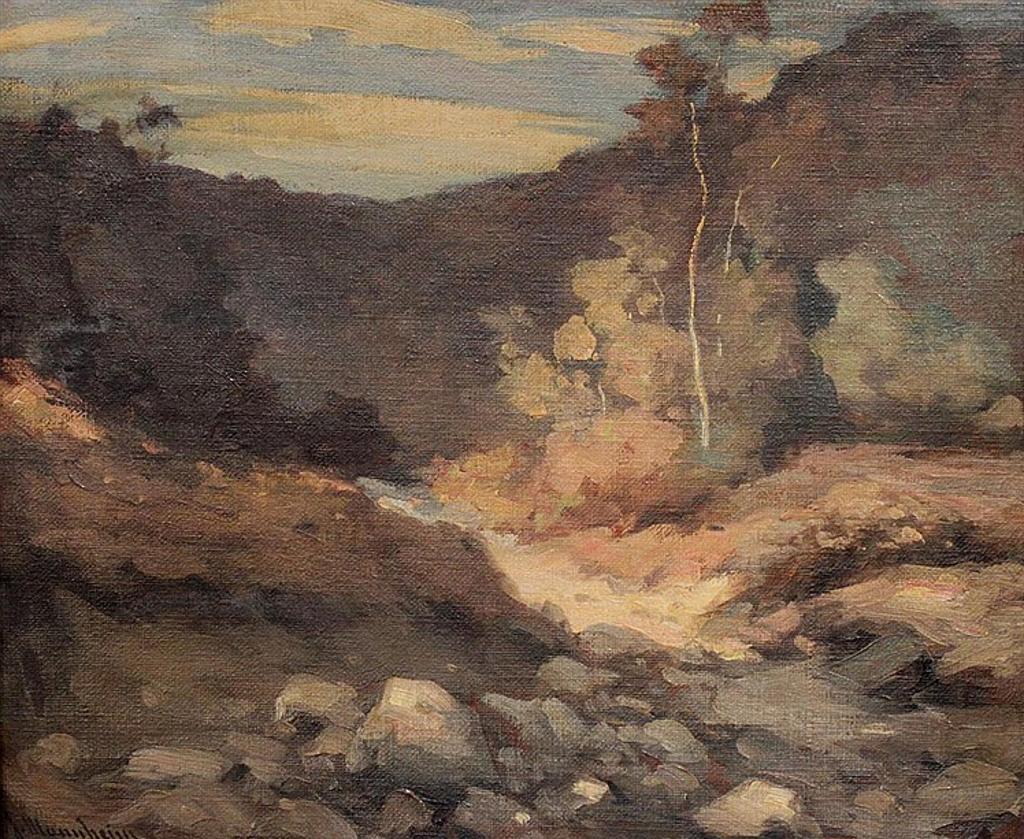 Jean Mannheim (1863-1945) - Untitled - Rocky landscape