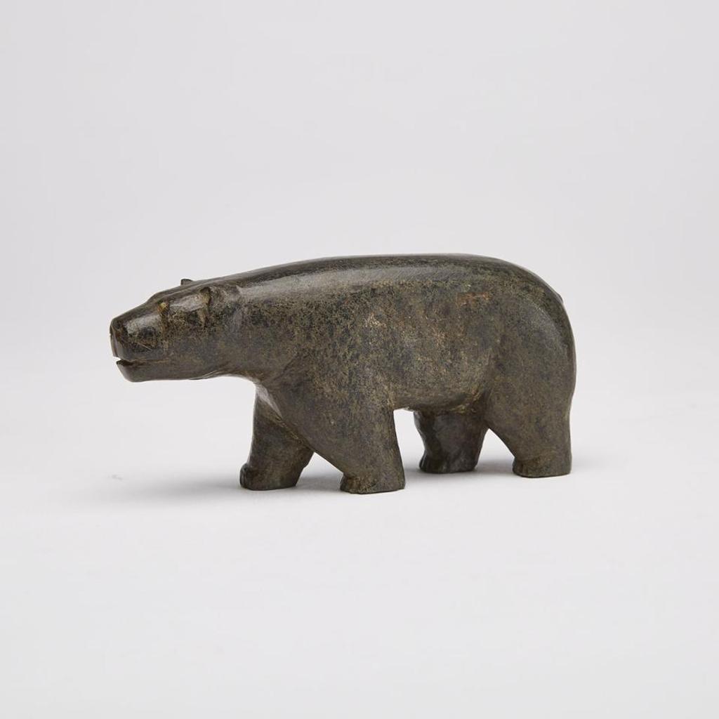 Mark Tungilik (1913-1986) - Prowling Bear With Inset Eyes