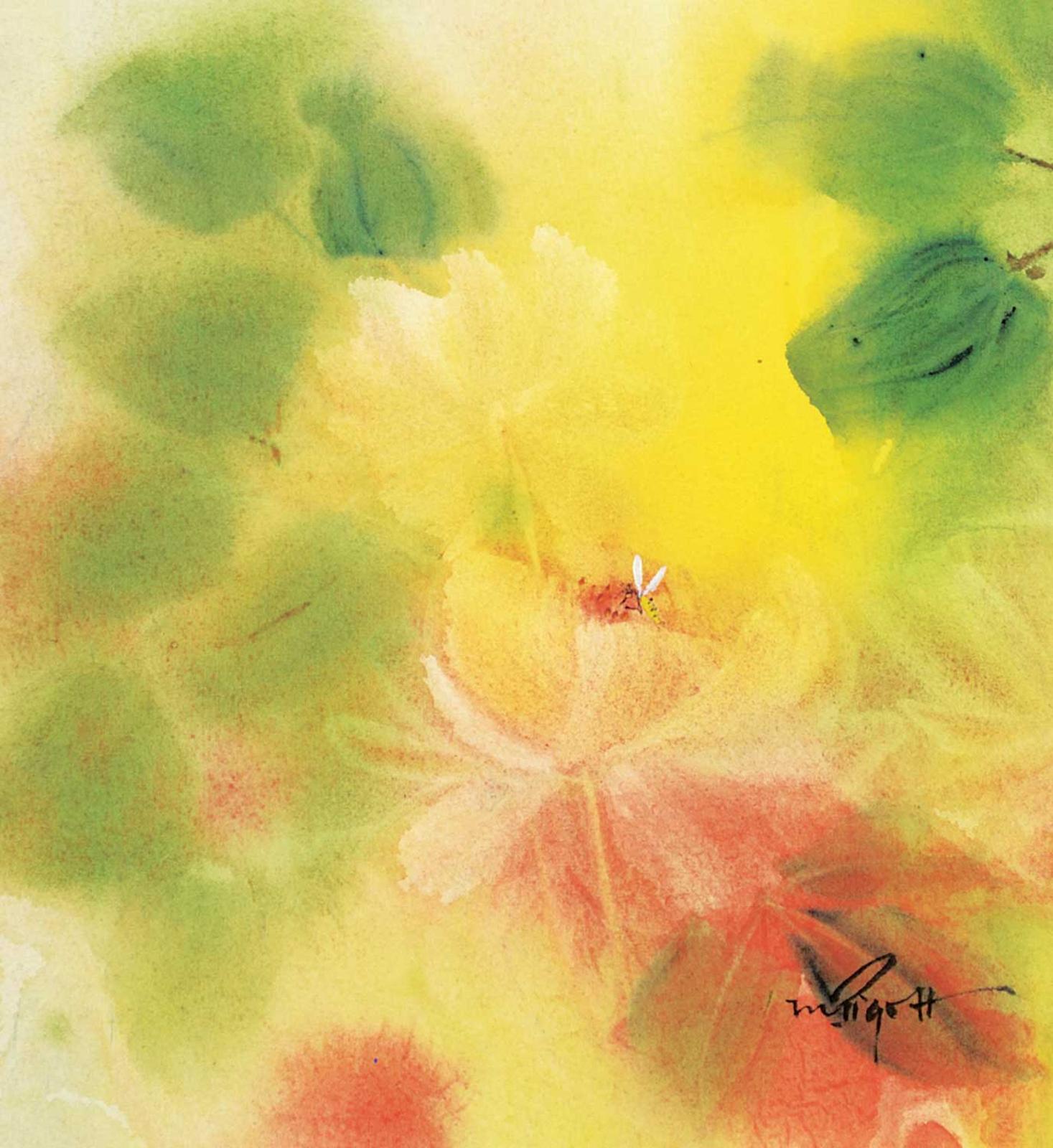 Marjorie Pigott (1904-1990) - Untitled - Bee and Flowers