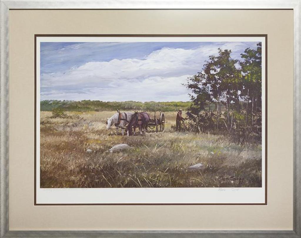 Allen Fredrick Sapp (1929-2015) - Getting Wood For a Fencepost