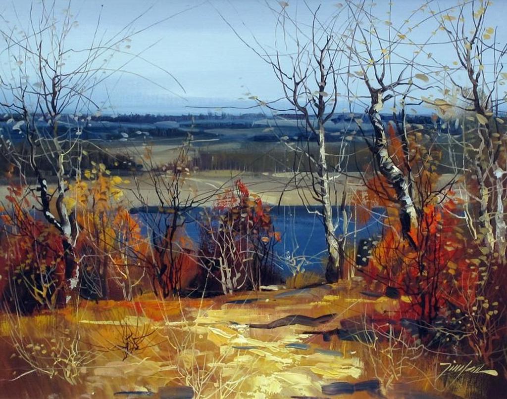 Tin Yan Chan (1942) - Autumn, Overlook The Lake