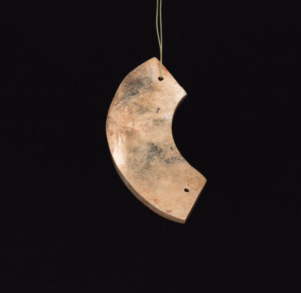 Chinese Art - A Chinese Brownish Jade Pendant, Huang, Shang to Western Zhou Dynasty