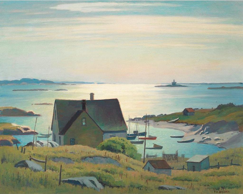 Frederick Henry Brigden (1871-1956) - Coastal Village
