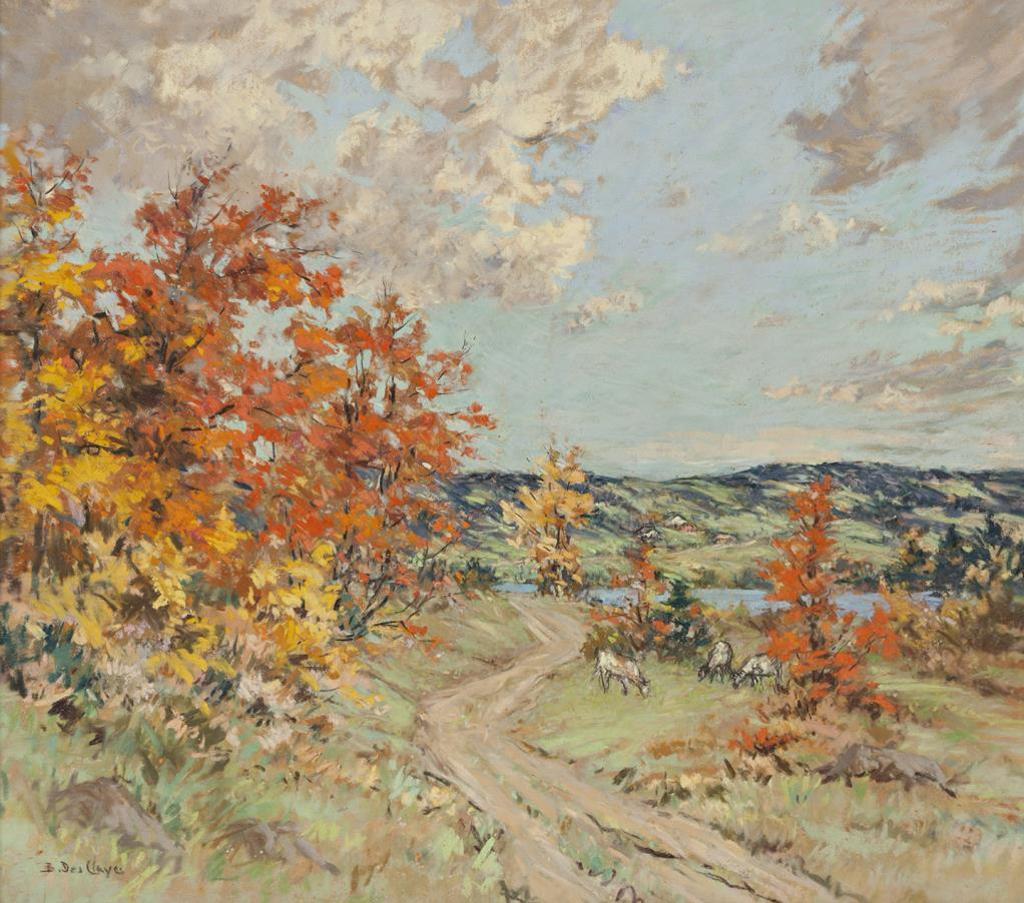 Berthe Des Clayes (1877-1968) - Early Autumn in the Hills