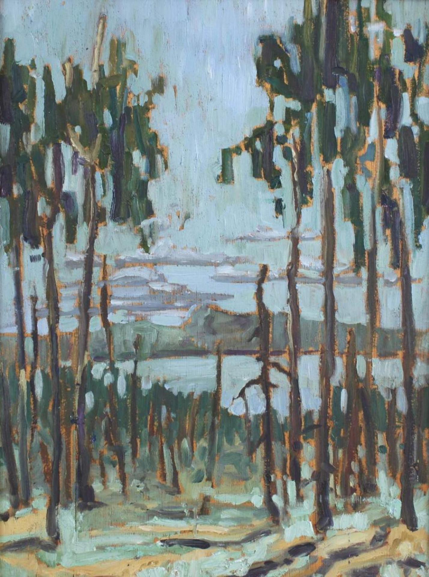 Cameron Ian MacLeod (1958-1983) - Untitled - BC Forest and Waterfront