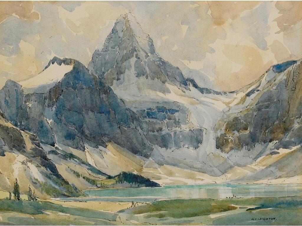 Alfred Crocker Leighton (1901-1965) - A Lake In The Rockies