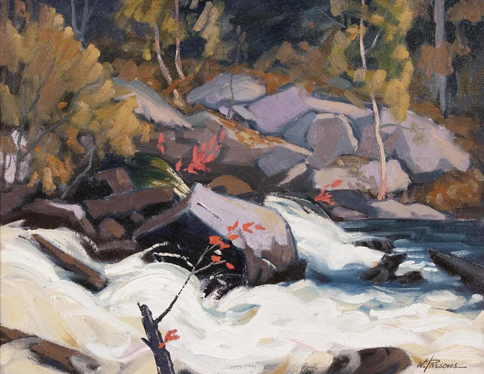 William (Bill) Parsons (1909-1982) - October Cascade, Algoma