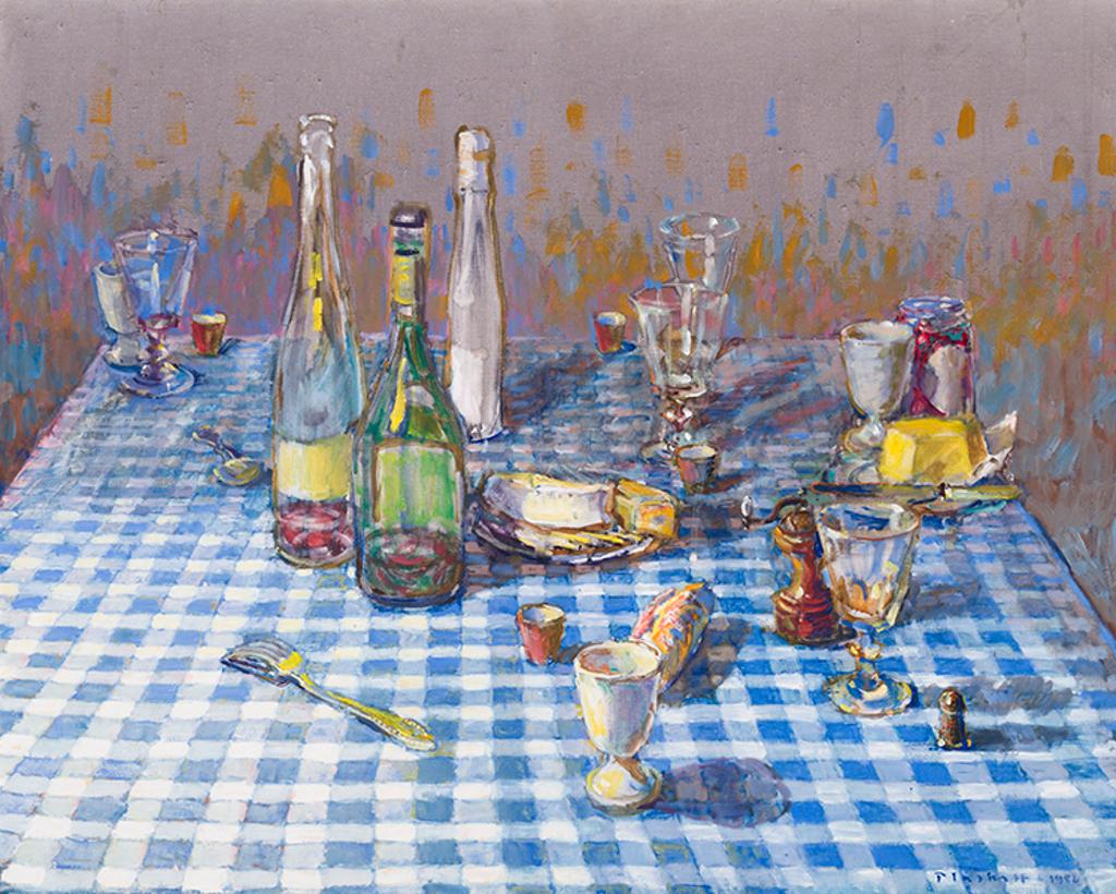 Joseph (Joe) Francis Plaskett (1918-2014) - Table with Blue Check Cloth #3