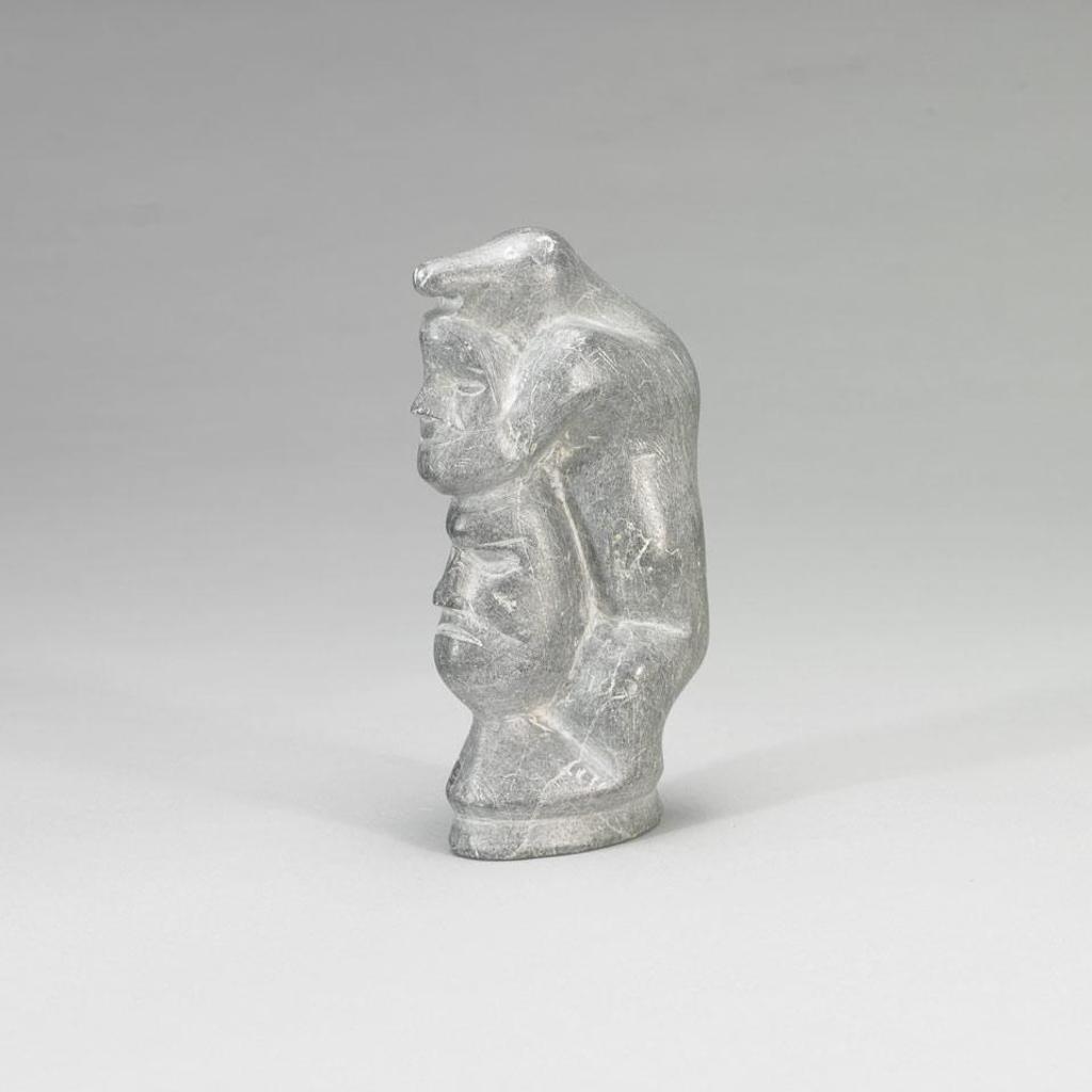 Silas Aittauq (1933) - Polar Bear With Spirits