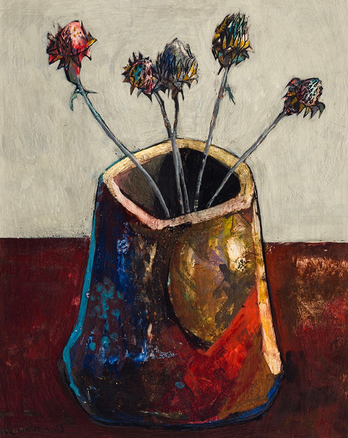 Jesus Carlos de Vilallonga (1927-2018) - Untitled (Thistles in a vase)