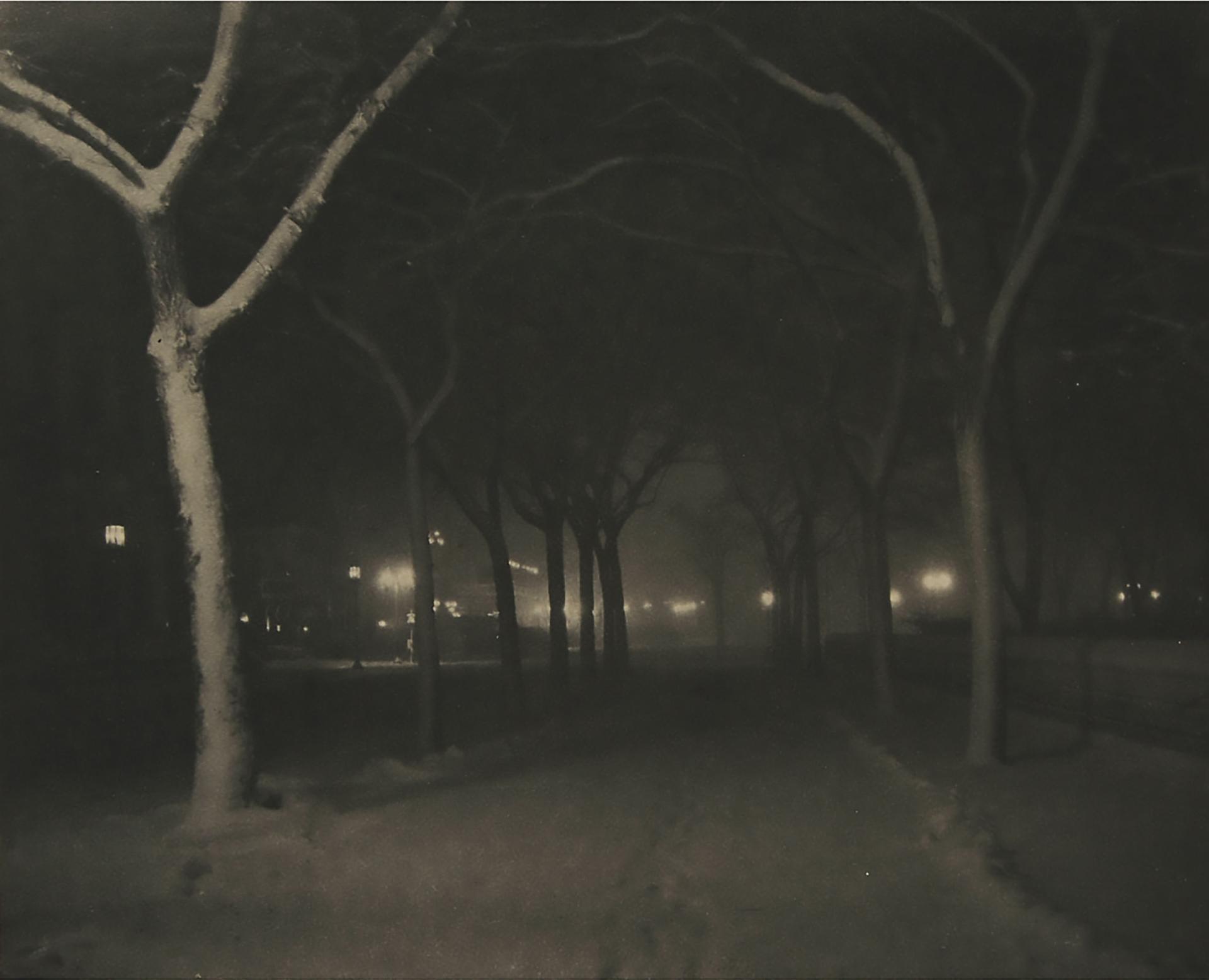 Alfred Stieglitz (1864-1946) - An Icy Night, From Camera Work Number 4, (Featured In An Ad For Goerz Lenses), 1898, Printed 1903