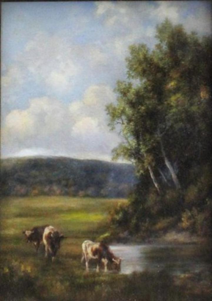 Glady's Vickers - Cattle by a Pond