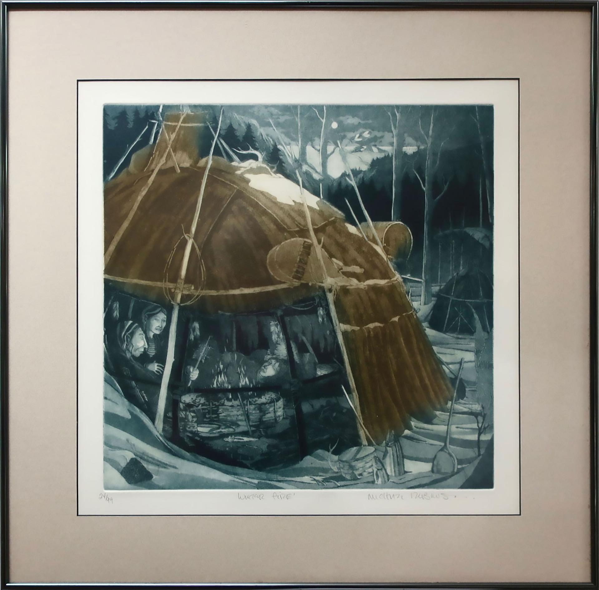 Michael Robert Robinson (1948-2010) - Winter Fire