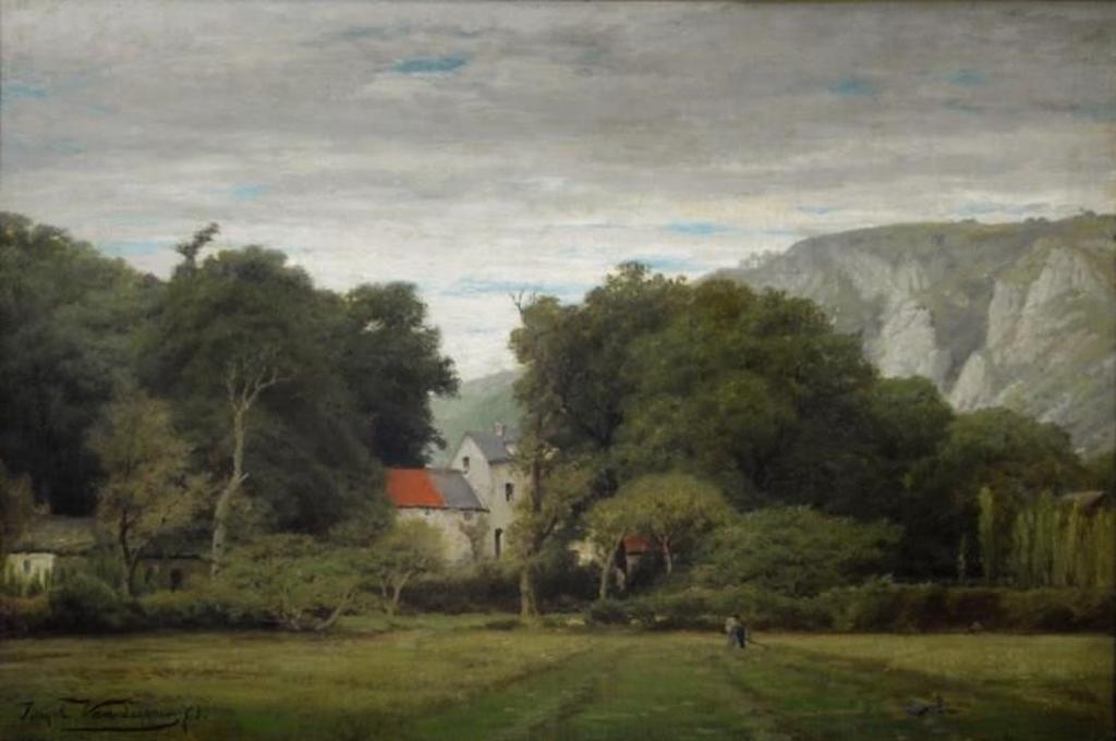 Gerard Jozef Van Luppen (1834-1891) - Italian landscape with figure