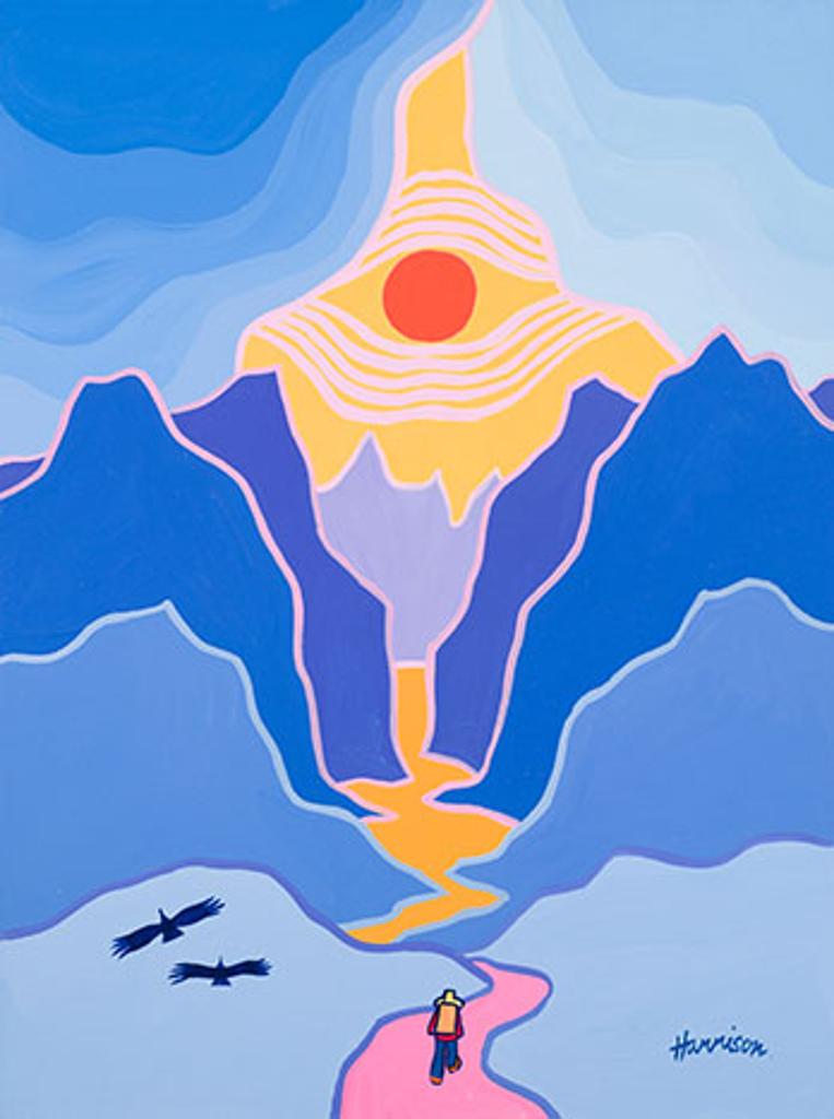 Ted Harrison (1926-2015) - The Lonely Traveler