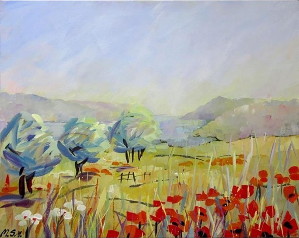 Mila Smykovska - Untitled (Landscape With Poppies)