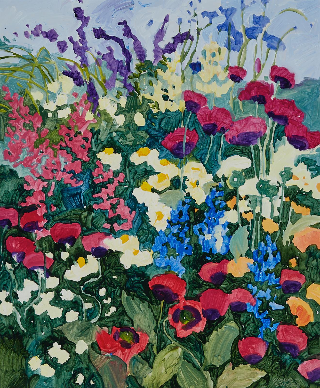 Claude Alphonse Simard (1956-2014) - Le Jardin En Plein Été, 1994