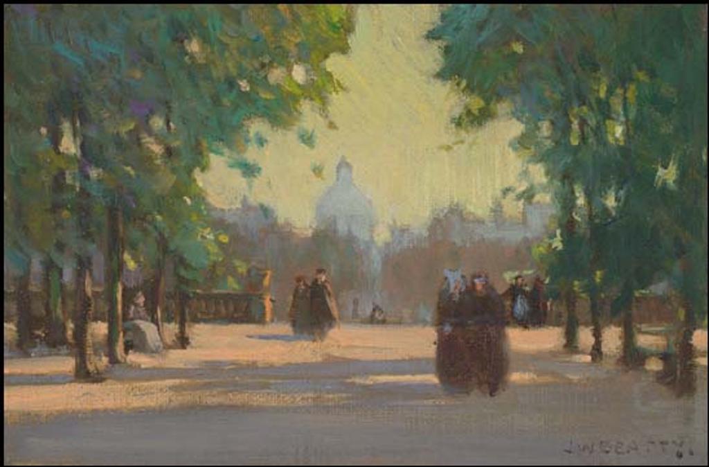 John William (J.W.) Beatty (1869-1941) - Luxembourg Gardens, Paris