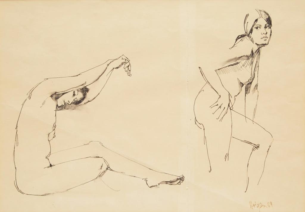 Thomas (Tom) Sherlock Hodgson (1924-2006) - Nude Studies