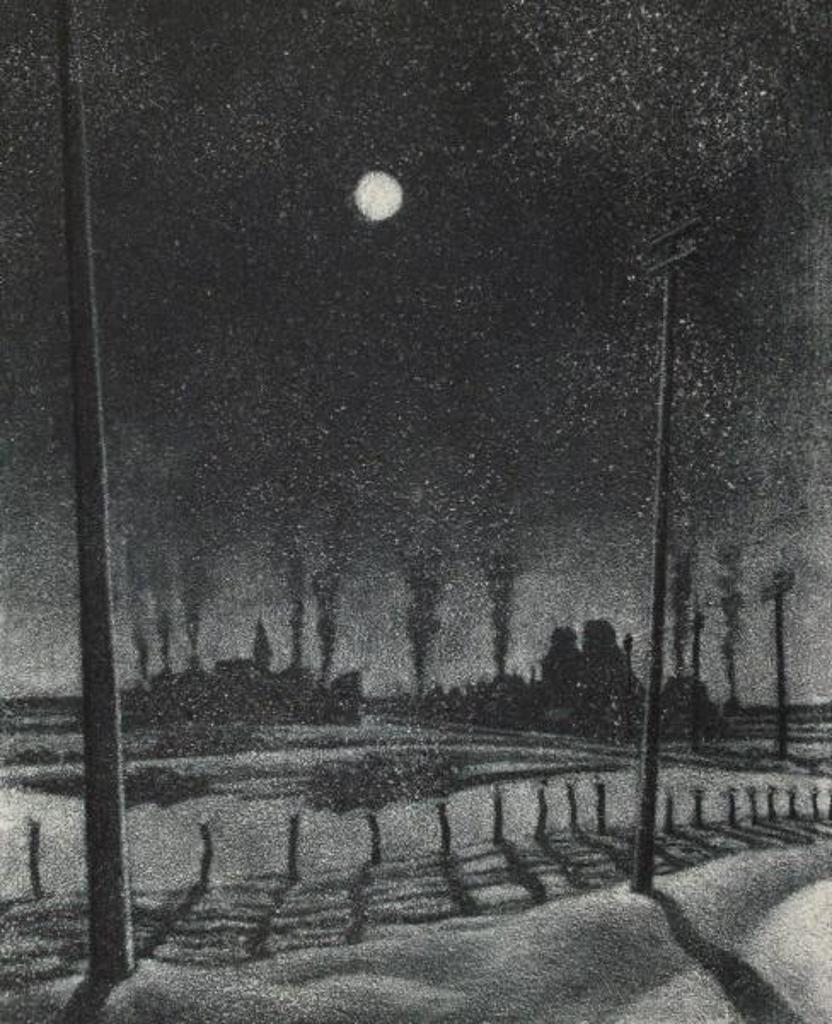 Ernest Friedrich Lindner (1897-1988) - Winter Night On The Prairie