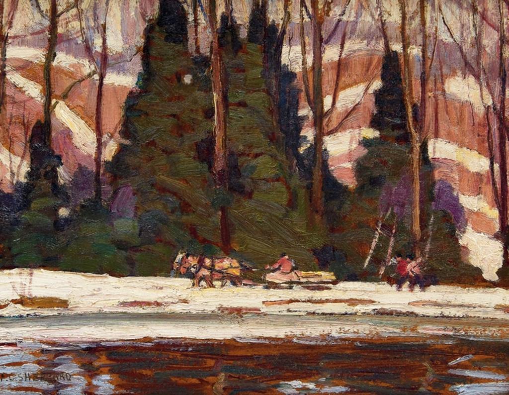 Peter Clapham (P.C.) Sheppard (1882-1965) - Hauling the Maple Syrup out of the Bush