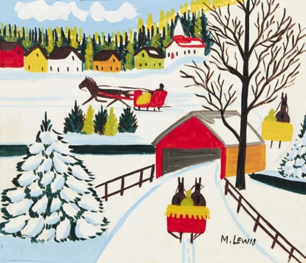 Maud Kathleen Lewis (1903-1970) - Winter Sleigh Ride