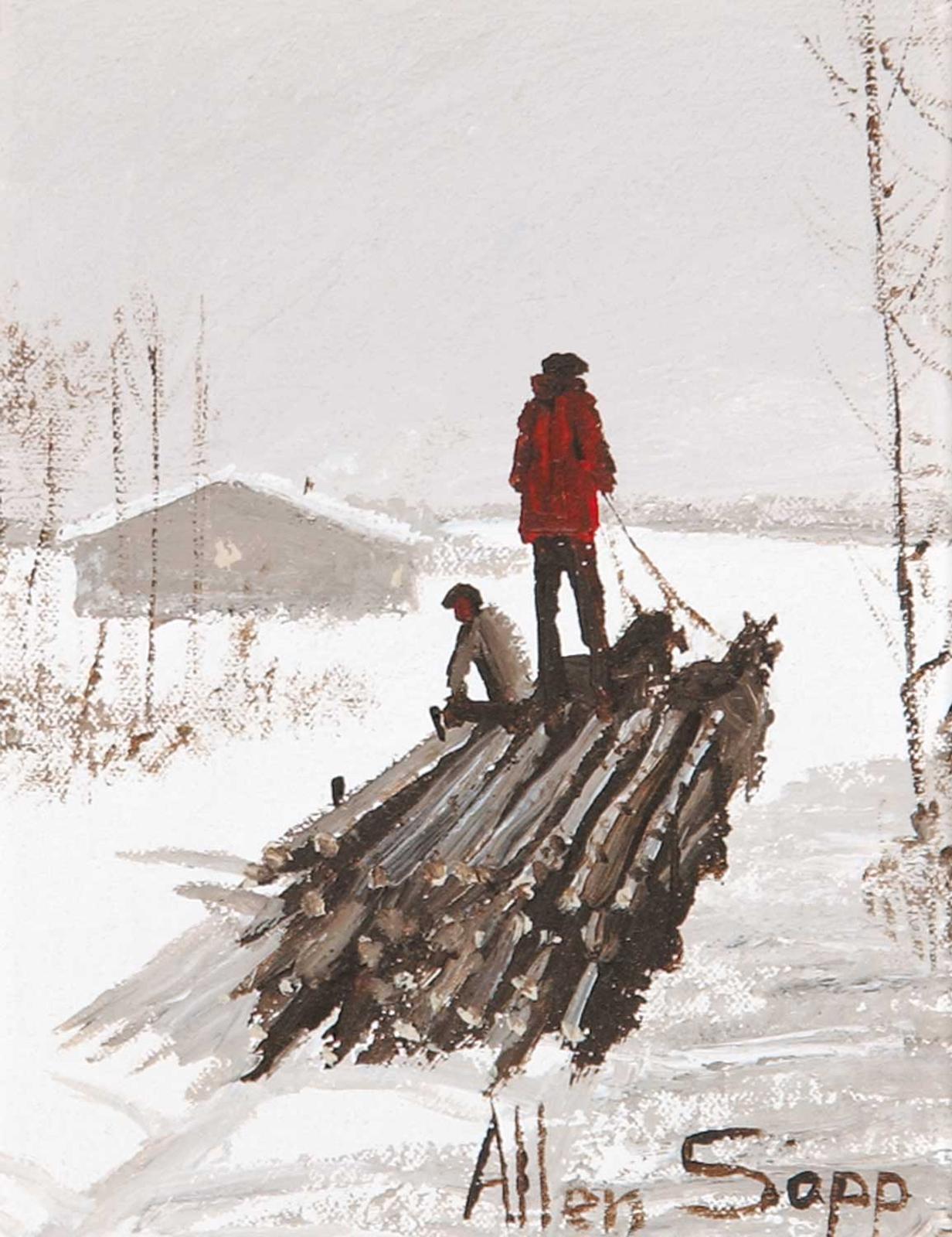 Allen Fredrick Sapp (1929-2015) - Untitled - Bringing Home Some Wood