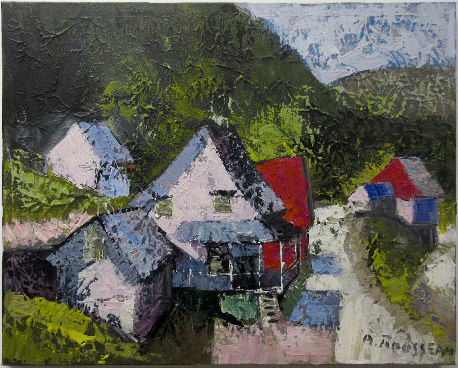 Albert Rousseau (1908-1982) - Village (A Baie ***)